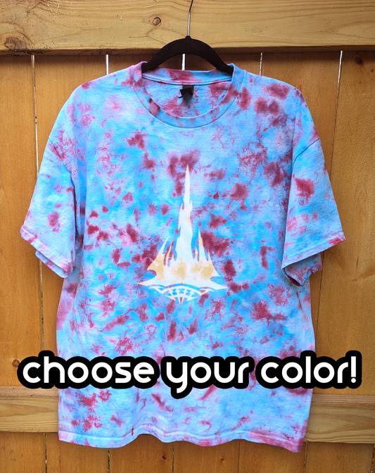 Crystarium Shirt - Scrunch Tie-dyed