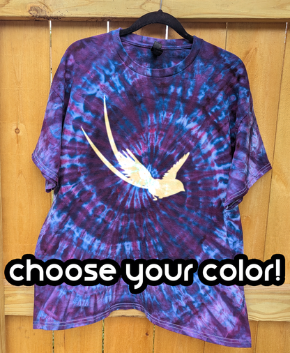 Starbird Shirt - Spiral Tie-dyed