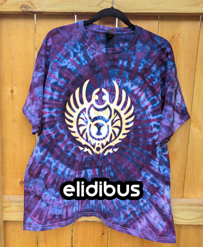 Ascian Glyph Shirt - Spiral Tie-dyed