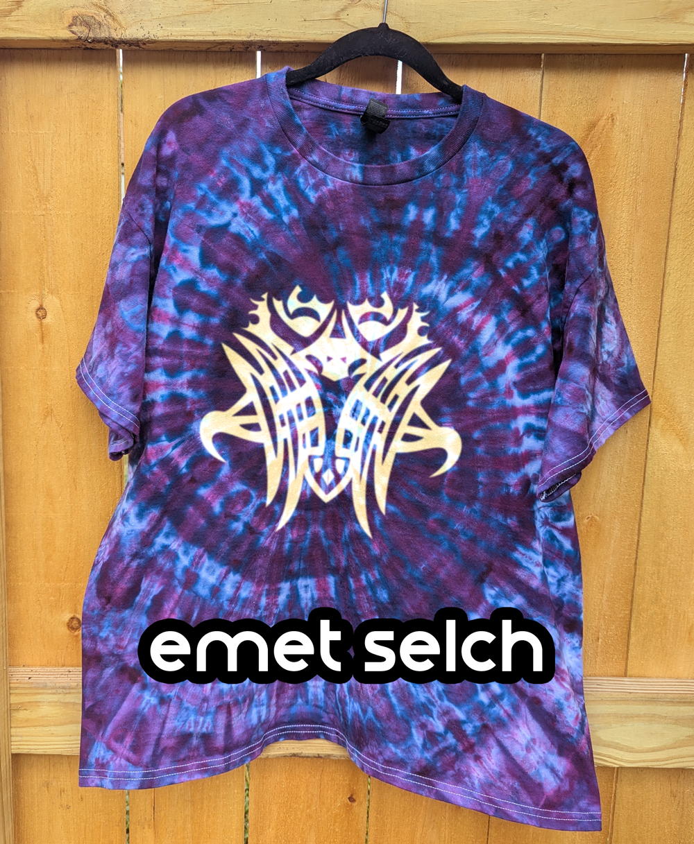 Ascian Glyph Shirt - Spiral Tie-dyed