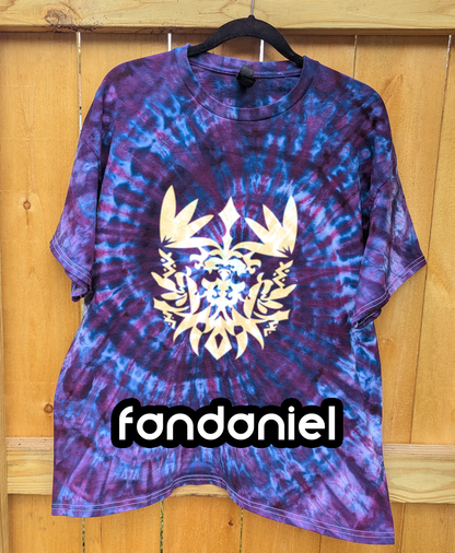 Ascian Glyph Shirt - Spiral Tie-dyed