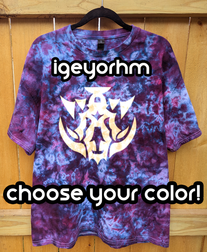 Ascian Glyph Shirt - Scrunch Tie-dyed