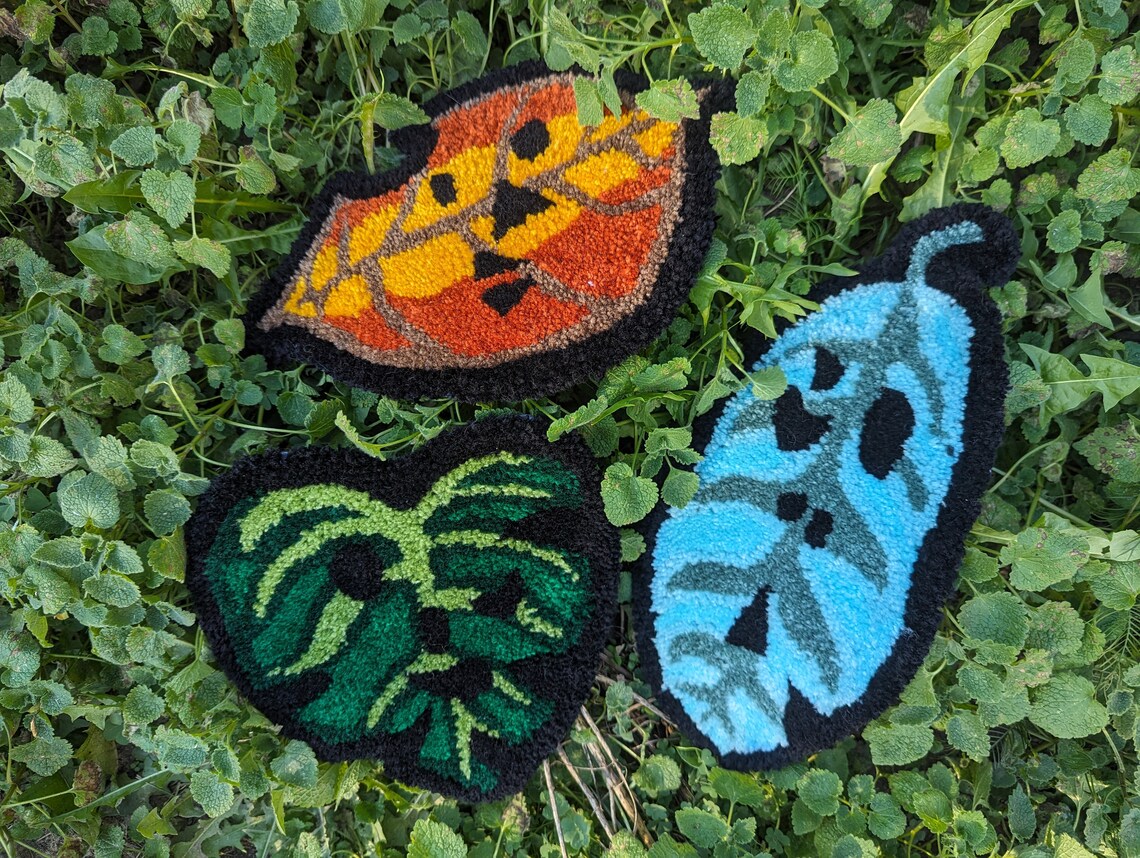 Leaf Mask Rugs (Ready Made!)