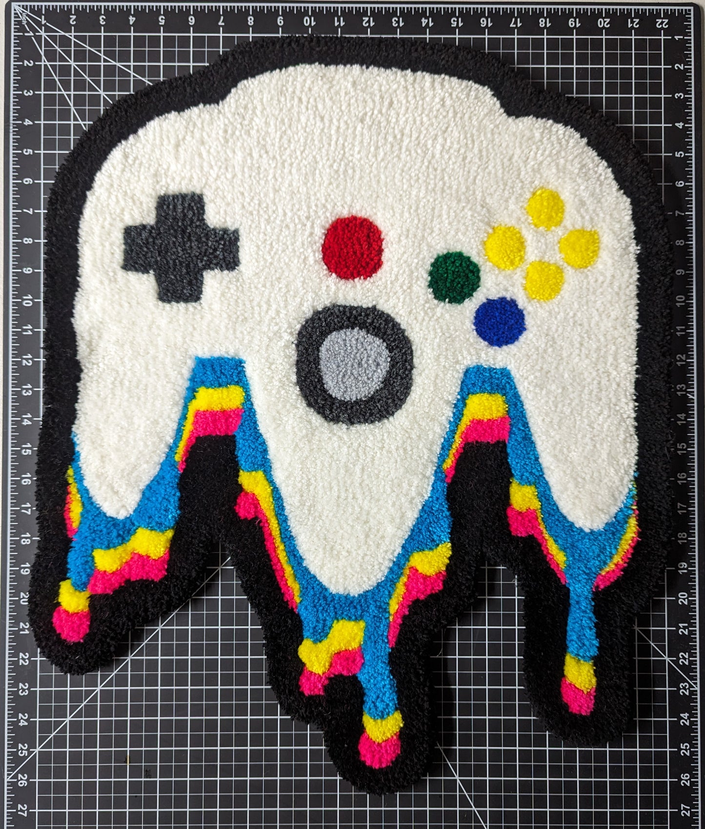 N64 Controller Rug - READY MADE