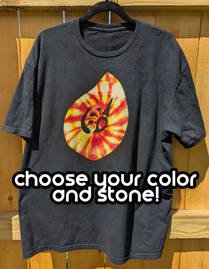 Soul Crystal T-shirt - Reverse-Spiral-dyed